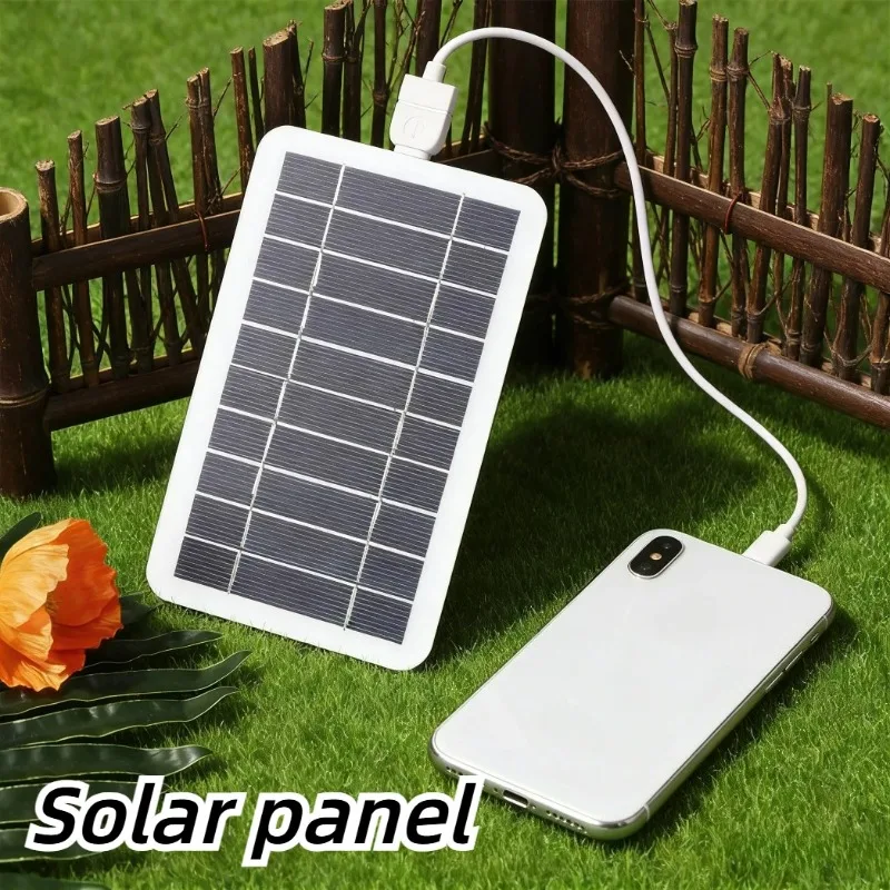 Solar Emergency Charger - 5V 5W zonnepaneel oplader met USB-interface,