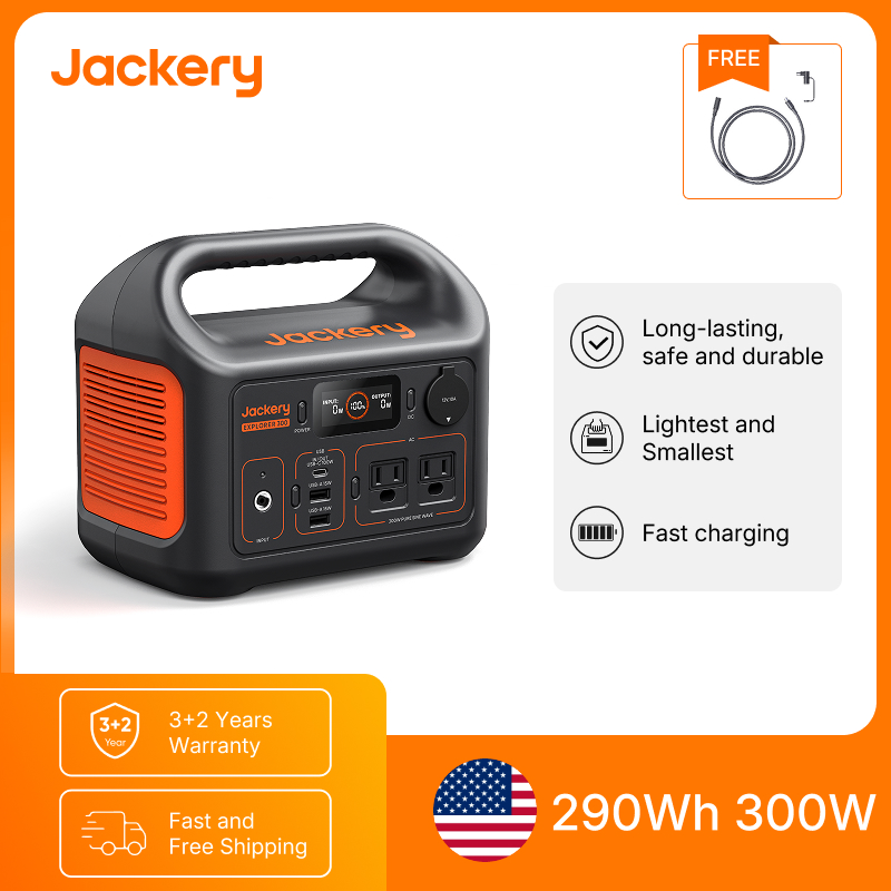 Solar Emergency Charger - Jackery Draagbare Powerstation Explorer 300Nieuw met