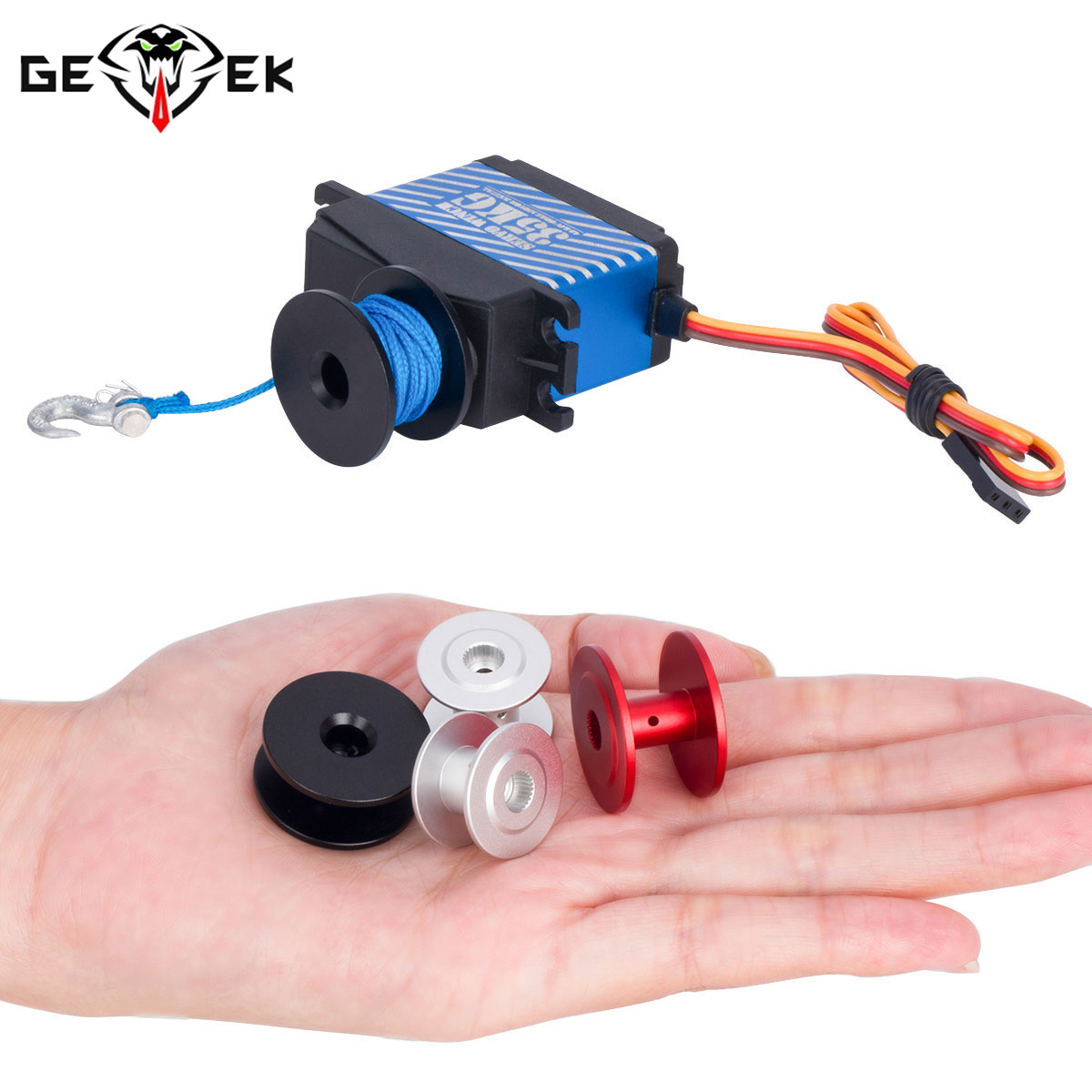 Rescue Rope Throw - 25T Stuurinrichting Servo Lier Spool Nylon