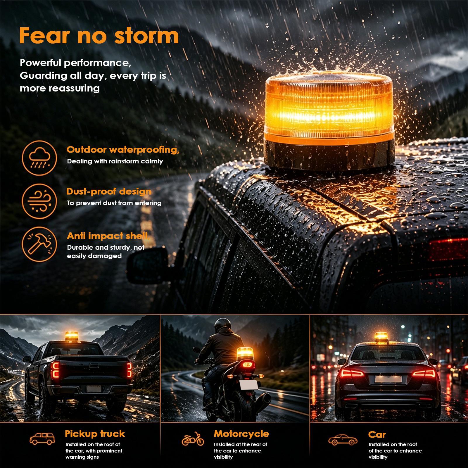 LED-bakellicht Amber knipperen - Sos Light Strobe recensie en prijs