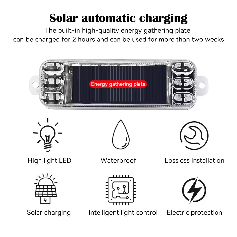 Auto's op zonne-energie, motor - Sos Light Strobe recensie en prijs